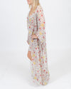 Valentino Clothing Small Floral Sheer Robe and Slip Set