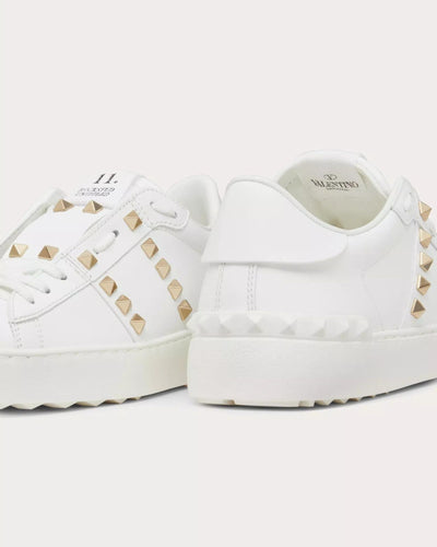 Valentino Shoes Large | US 10 I ITT 40 The "Untitled" Open Sneaker in White Calfskin