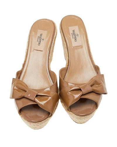 Valentino Shoes Small | IT 37 I US 7 Mena Patent OT Bow Wedge Slide