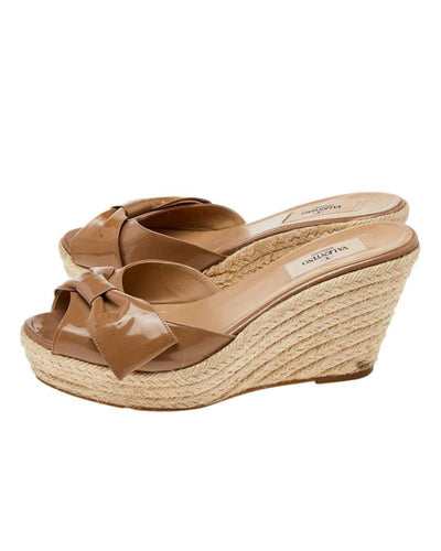 Valentino Shoes Small | IT 37 I US 7 Mena Patent OT Bow Wedge Slide
