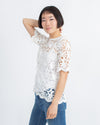 Velvet by Graham & Spencer Clothing XS Kaylee Eyelet Top in White