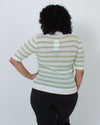 Veronica Beard Clothing Large Striped Pullover Sweater
