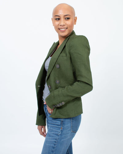 Veronica Beard Clothing XS | US 0 Green "Dickey" Blazer