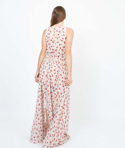 VICI Clothing Small Floral Print Maxi Dress with Slit