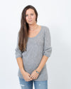 Vince Clothing Small Grey Knit Blouse