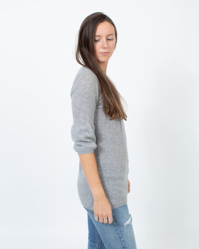 Vince Clothing Small Grey Knit Blouse