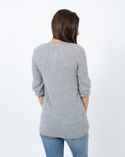 Vince Clothing Small Grey Knit Blouse