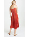 Vince Clothing Small Pleated Cami Dress in Paprika