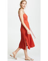 Vince Clothing Small Pleated Cami Dress in Paprika