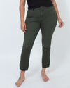 Vince Clothing XL | US 12 Green Straight Leg Trousers