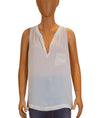 Vince Clothing XS Cream Silk Tank