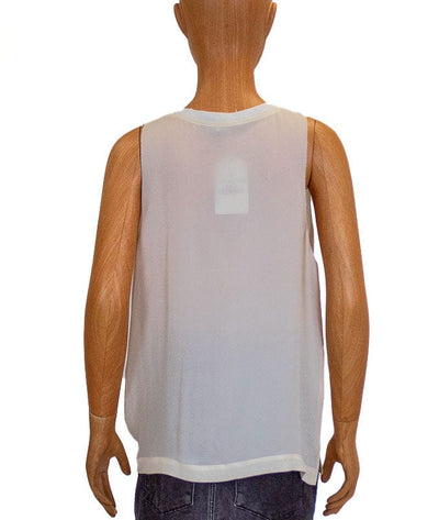 Vince Clothing XS Cream Silk Tank