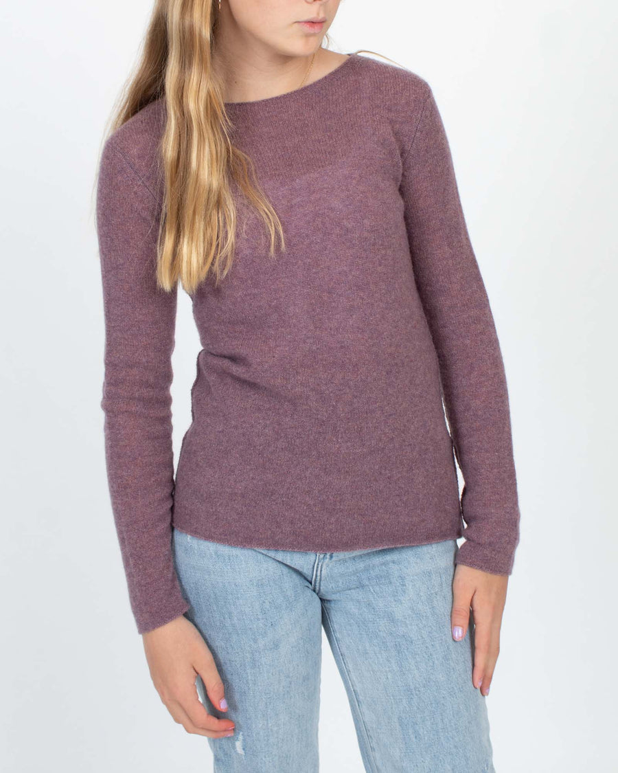 Vince Clothing XXS Purple Cashmere Sweater