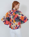 WARM Clothing XS Floral Silk Blouse