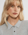 Wilfred Clothing Small Clarette Merino Wool Polo Sweater