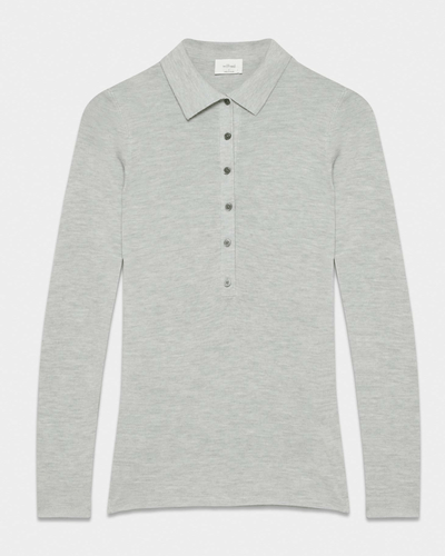 Wilfred Clothing Small Clarette Merino Wool Polo Sweater