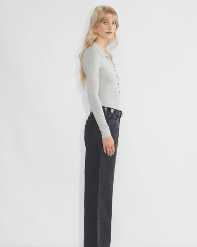 Wilfred Clothing Small Clarette Merino Wool Polo Sweater