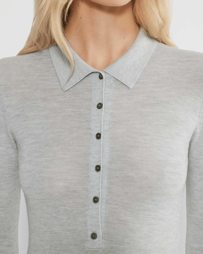 Wilfred Clothing Small Clarette Merino Wool Polo Sweater