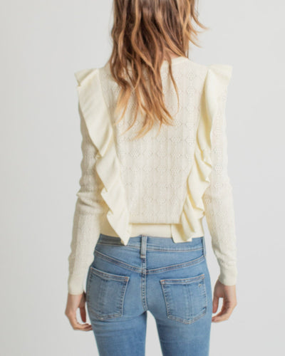 Wilfred Clothing Small Cream Open Knit Sweater