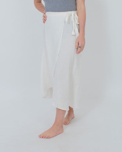 Wilfred Clothing Small Cream Wrap Skirt