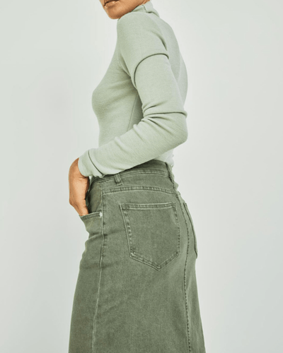 With Black Clothing WITHBLACK Steffi Shadow Denim Skirt