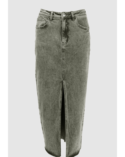 With Black Clothing WITHBLACK Steffi Shadow Denim Skirt