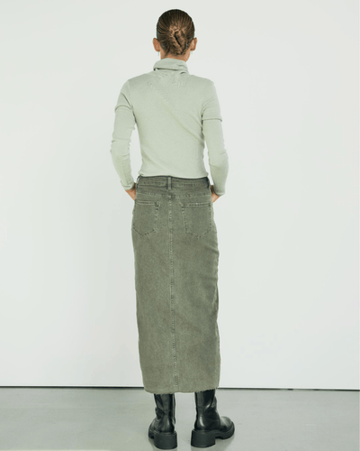 With Black Clothing WITHBLACK Steffi Shadow Denim Skirt