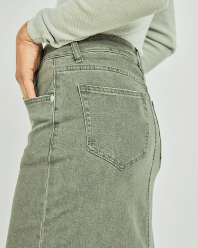 With Black Clothing WITHBLACK Steffi Shadow Denim Skirt