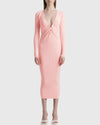 WYNN HAMLYN Clothing Small Linda Knit Dress In Pink