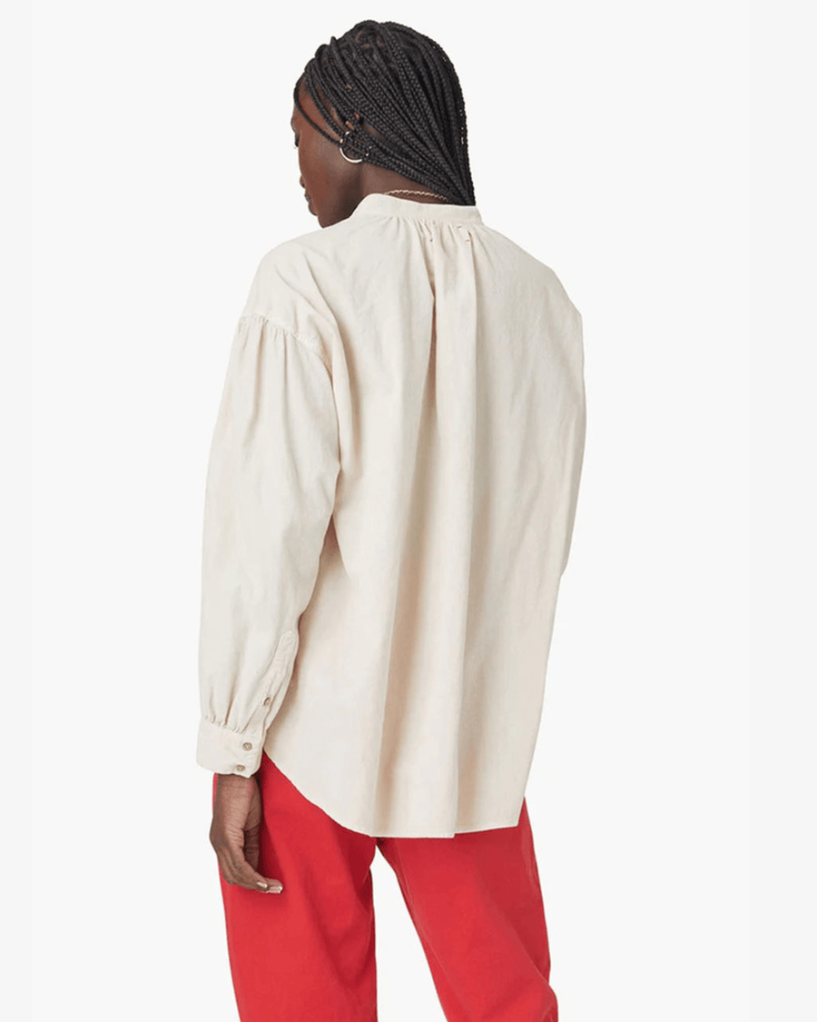 XíRENA Clothing Medium Atlee Shirt in Cream Colored Cord