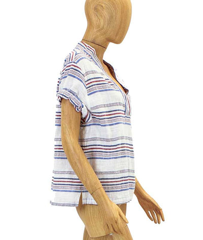 XíRENA Clothing Medium Cuffed Sleeve V Neck Top
