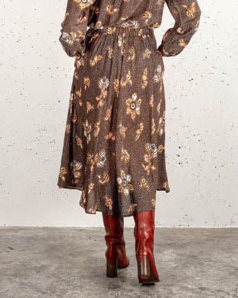 XíRENA Clothing Medium "Elory Skirt" in "Marigold" Print