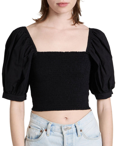 XíRENA Clothing Medium "Issa" Shirred Crop Top