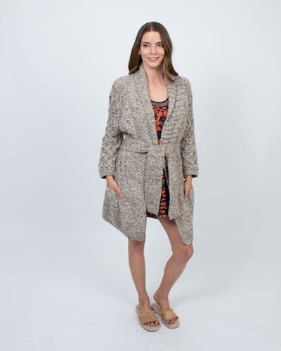 Yigal Azrouël Clothing Small Knit Cardigan With Belt