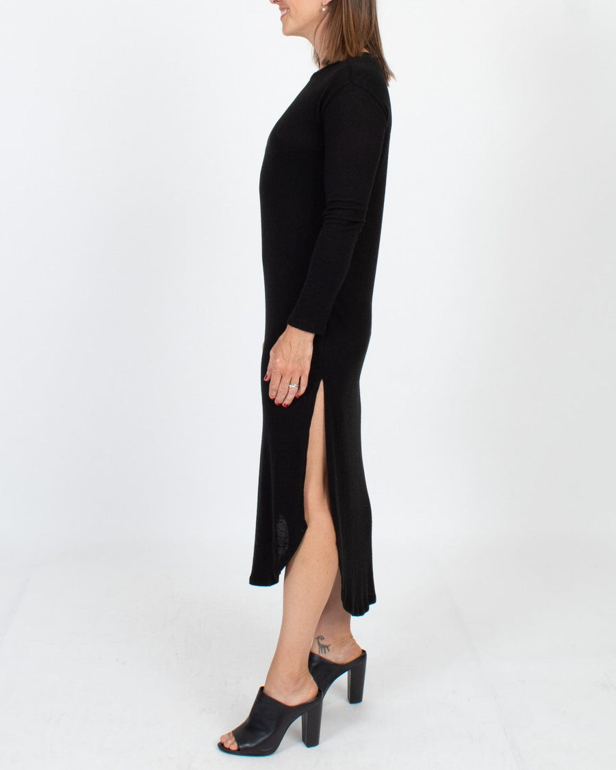 Z Supply Clothing Small Black Long Sleeve Maxi Dress