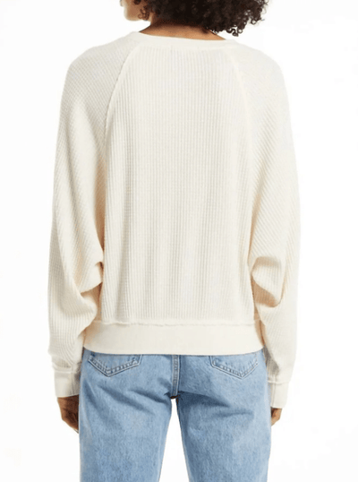 Z Supply Clothing Small "Claire" Waffle Long Sleeve Top