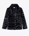 Zadig & Voltaire Clothing Small "Fera Tiger" Faux Fur Coat