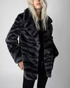 Zadig & Voltaire Clothing Small "Fera Tiger" Faux Fur Coat