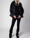 Zadig & Voltaire Clothing Small "Fera Tiger" Faux Fur Coat