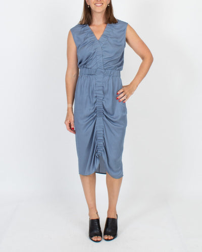 Zero + Maria Cornejo Clothing Small | US 4 "Elio Dress" in Dusty Blue