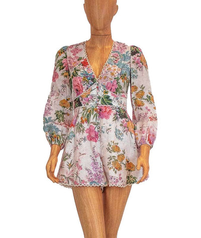 Zimmerman Clothing Small | US 6 Floral Print Romper