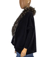 27 Miles Malibu Clothing One Size Fur Trimmed Cashmere Cardigan