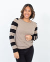 360 Cashmere Clothing Medium Striped Cashmere Sweater