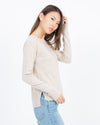 360 Cashmere Clothing Small Oatmeal Cashmere Sweater
