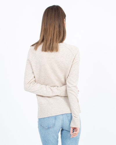 360 Cashmere Clothing Small Oatmeal Cashmere Sweater