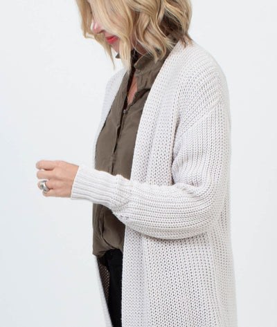 360 Cashmere Clothing XS Chunky Knit Long Cardigan