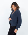 360 Cashmere Clothing XS Chunky Navy Cardigan