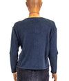 360 Cashmere Clothing XS Navy Cashmere Pullover Sweater
