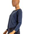 360 Cashmere Clothing XS Navy Cashmere Pullover Sweater