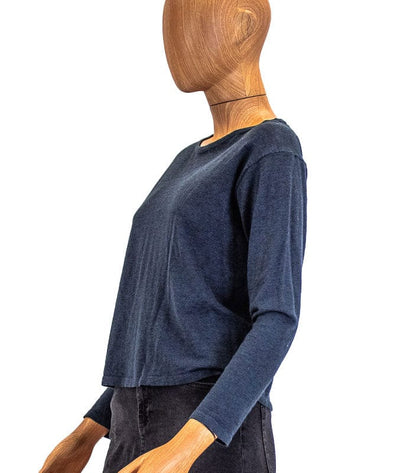 360 Cashmere Clothing XS Navy Cashmere Pullover Sweater